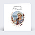 Faire-part Communion Couronne de Fleurs Sauvages Graines