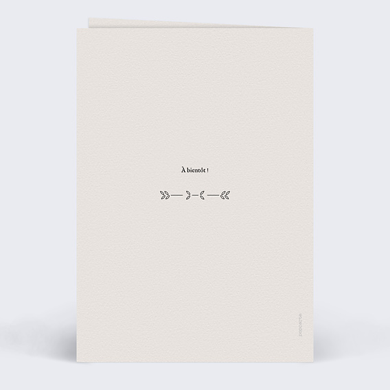 Faire-part communion Gazette Vintage Verso