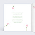 Faire-part Communion Colombe Fleurie Graines