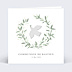 Faire-part Communion Colombe Eucalyptus