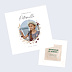 Faire-part communion Couronne de Fleurs Sauvages Graines