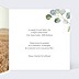 Faire-part Communion Couronne Eucalyptus verte