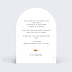 Faire-part communion Couronne Chic Arche Confirmation Verso