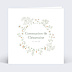 Faire-part communion Champêtre Blanc