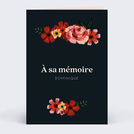 Faire-part décès Anémone