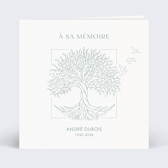 Faire-part décès Arbre de Vie