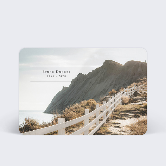 Faire-part décès Paysage Chemin