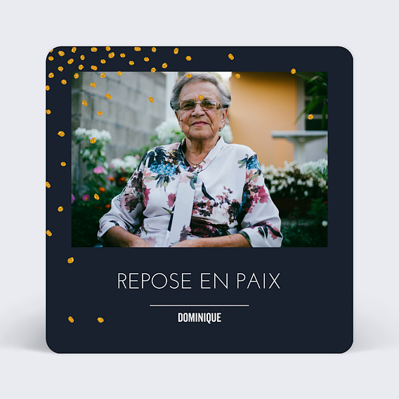 Faire-part décès Poussière d'Etoiles