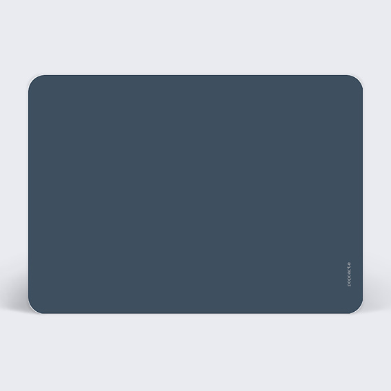 Faire-part décès Montagne bleu Verso