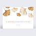 Faire-part décès Fleur Beige Recto