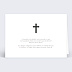 Faire-part décès Croix Chrétienne