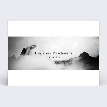 Faire part Dcs Panoramique