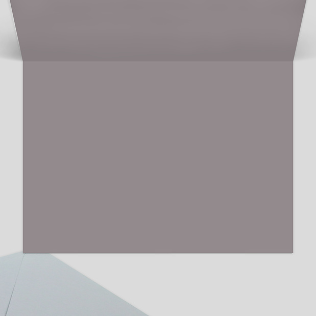 Faire-part de décès ornement sur fond gris Intérieur Droit