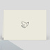 Faire-part décès Colombe Simple Verso