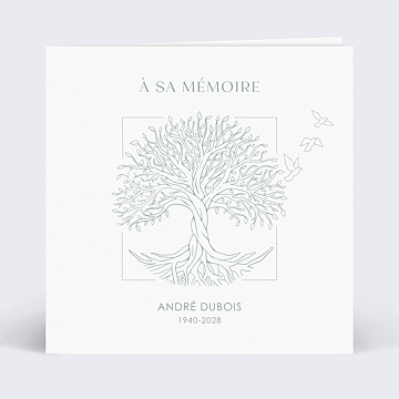 Faire-part Dcs Arbre de Vie