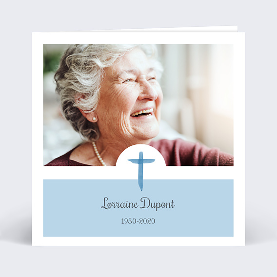 Faire part Décès Croix