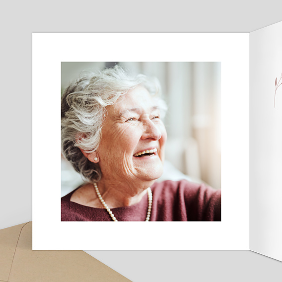 Faire-part décès Tampon Primavera Intérieur Gauche