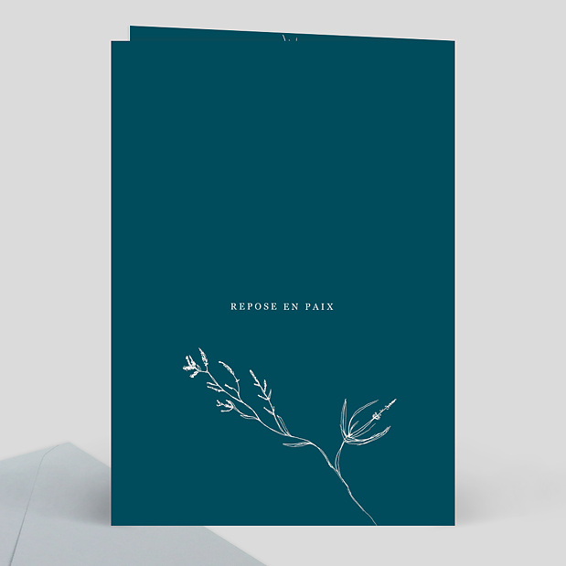 Faire-Part de décès Idylle Verso