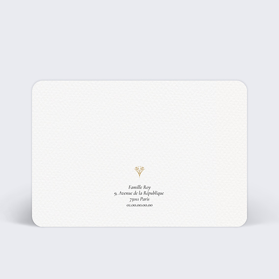 Faire-part décès Photo Vignette Verso