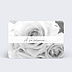 Faire-part décès Roses Noir et Blanc