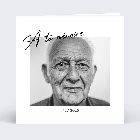Faire-part décès Signature
