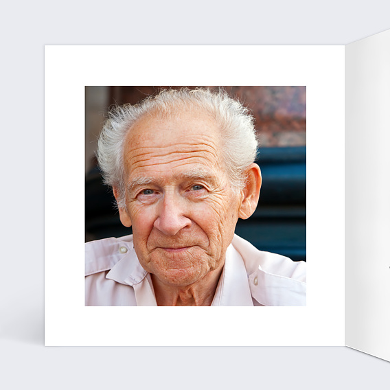 Faire-part décès Tampon Garden Intérieur Gauche