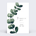 Faire part Décès Branche d'Eucalyptus