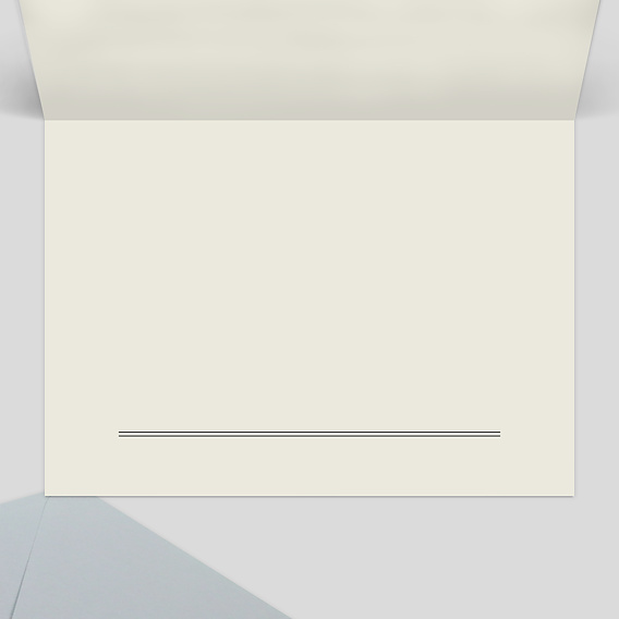 Faire-part décès Colombe Simple Intérieur Droit