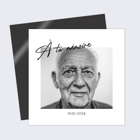 Faire-part décès Signature