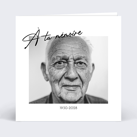 Faire part Décès Signature