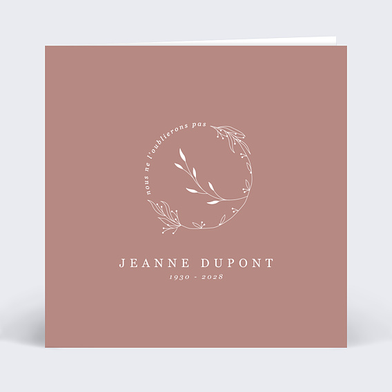 Faire-part décès Tampon Primavera