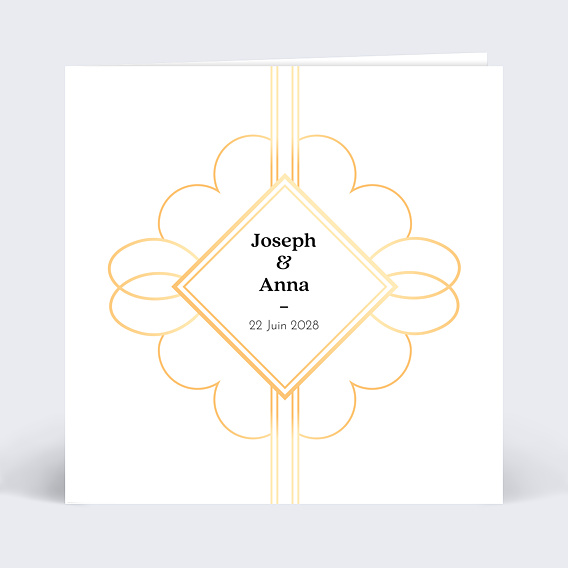 Faire-part de Mariage Années 20