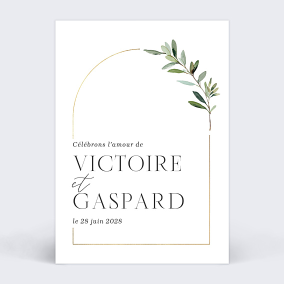 Faire-part Mariage Végétal chic