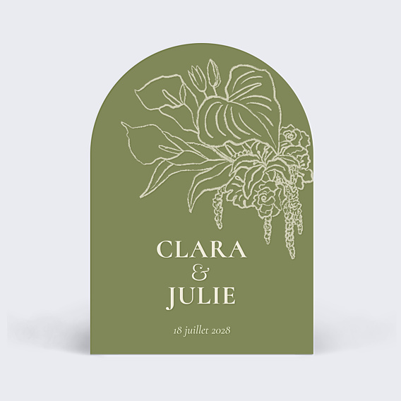 Faire part mariage Bloom floral