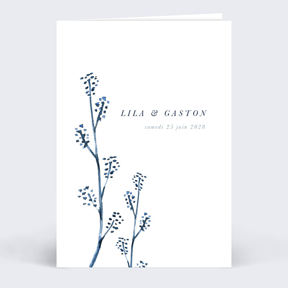 Faire part mariage Bloom