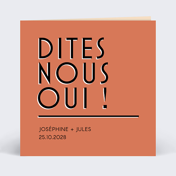 Faire part mariage Bold