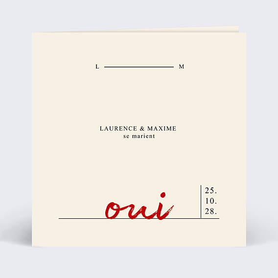 Faire part mariage Booklover