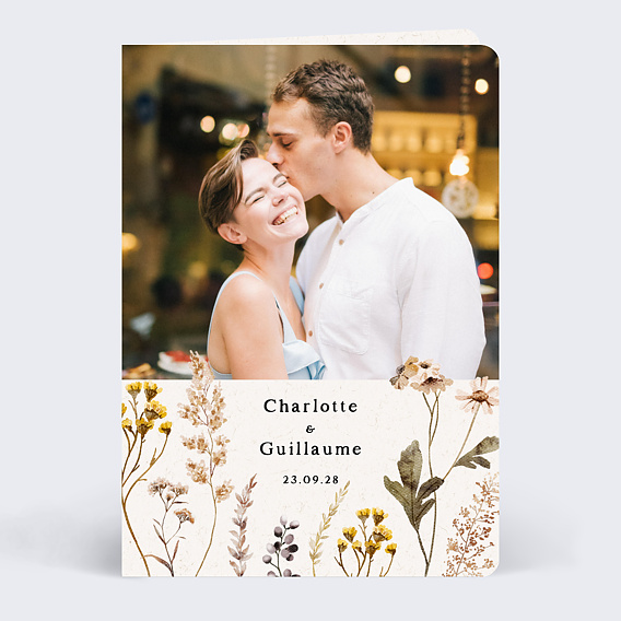 Faire part mariage Bouquet Sauvage