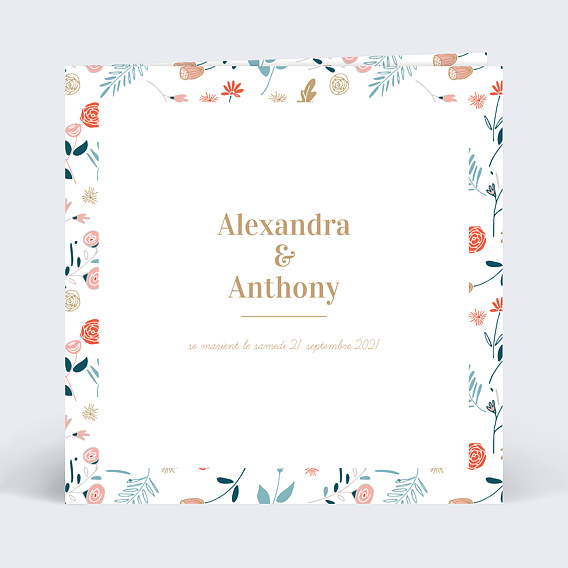 Faire-part Mariage Bouquet