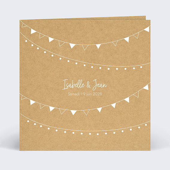 Faire part mariage Bucolique