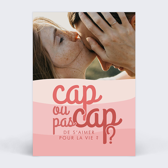 Faire part mariage Cap ou pas Cap