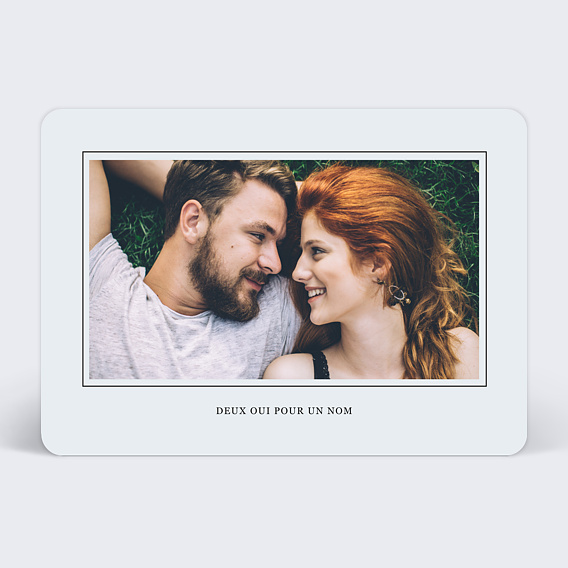 Faire part mariage Carte Postale Chic