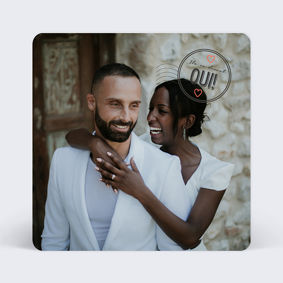 Faire-part de Mariage Carte Postale Vintage