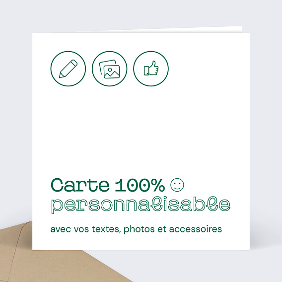 Carte d'invitation de mariage personnalisée sur Monfairepart