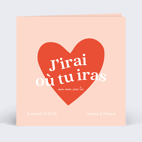 Faire part mariage Chanson d’Amour