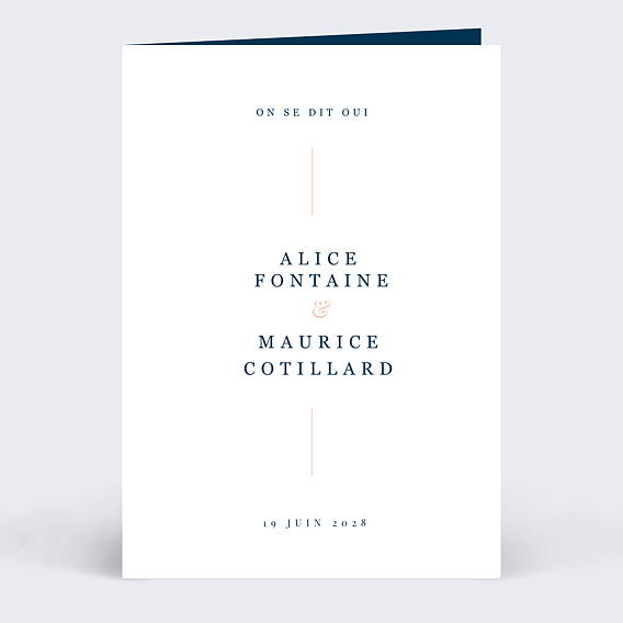 Faire part mariage Caractère