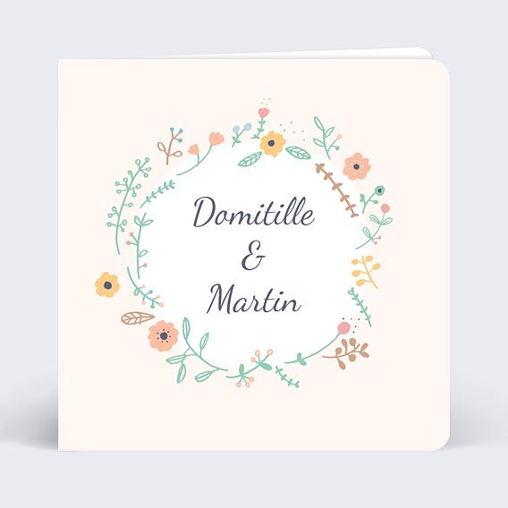 Faire-part Mariage Composition florale 