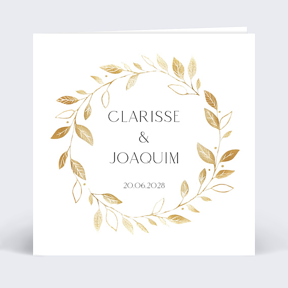Faire-part Mariage Couronne chic