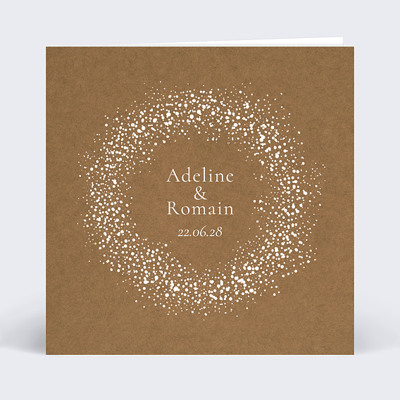 Faire-part mariage Couronne de dentelle