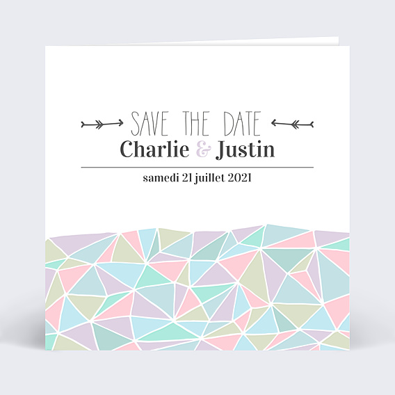 Faire-part Mariage Cristaux précieux